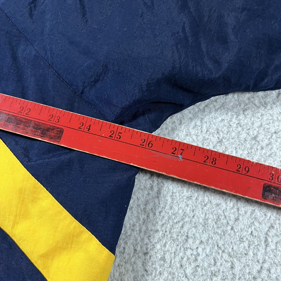 Notre Dame Jacket Mens L Blue Reebok Vintage 90s Nylon Windbreaker Full Zip NCAA - Picture 15 of 16